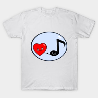 Cute Emoji Style Love Note Shirt T-Shirt